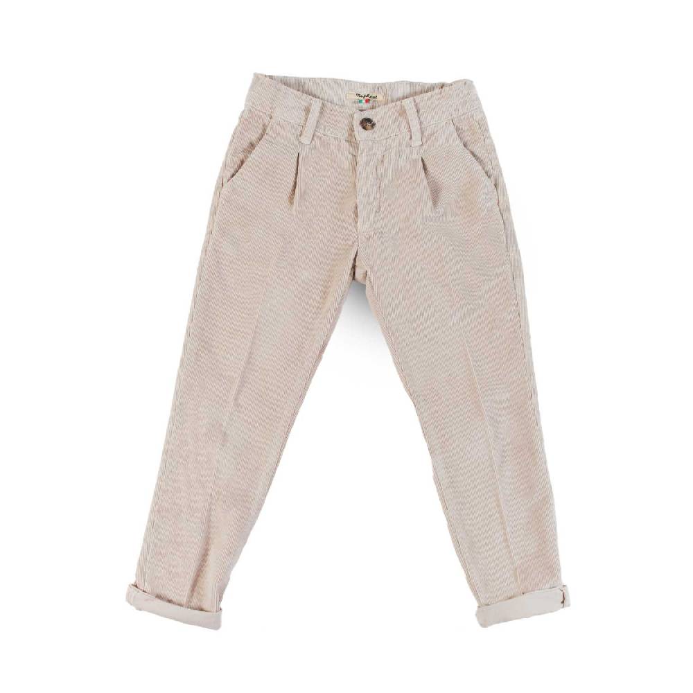 Nupkeet Pantalone con Pinces in Velluto Operato Stretch – Vattern Promozione