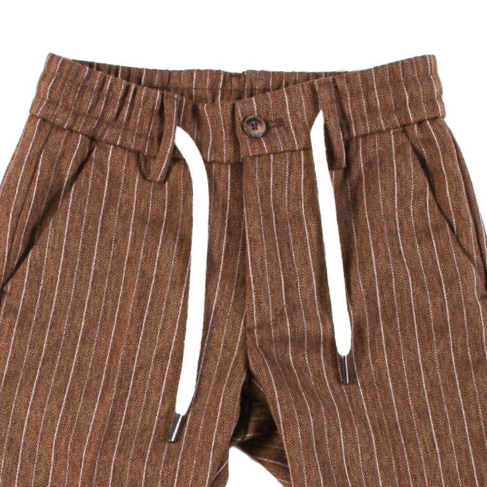 Nupkeet Pantalone con Coulisse in Panno Spinato – Torrei Spedizione Gratuita
