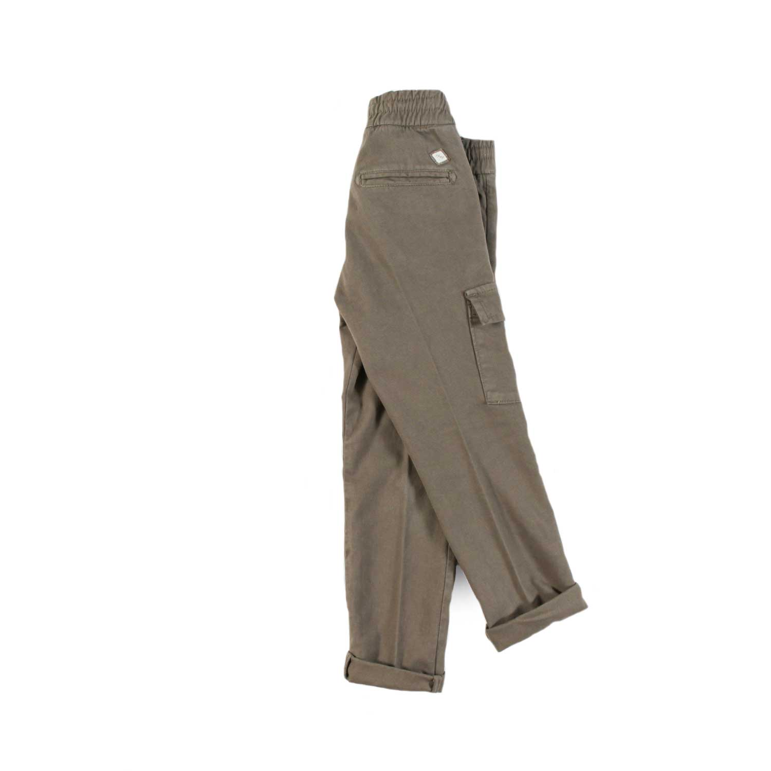 Nupkeet Pantalone con Tasconi e Coulisse in Operato Stretch – Toblino Pezzi Unici
