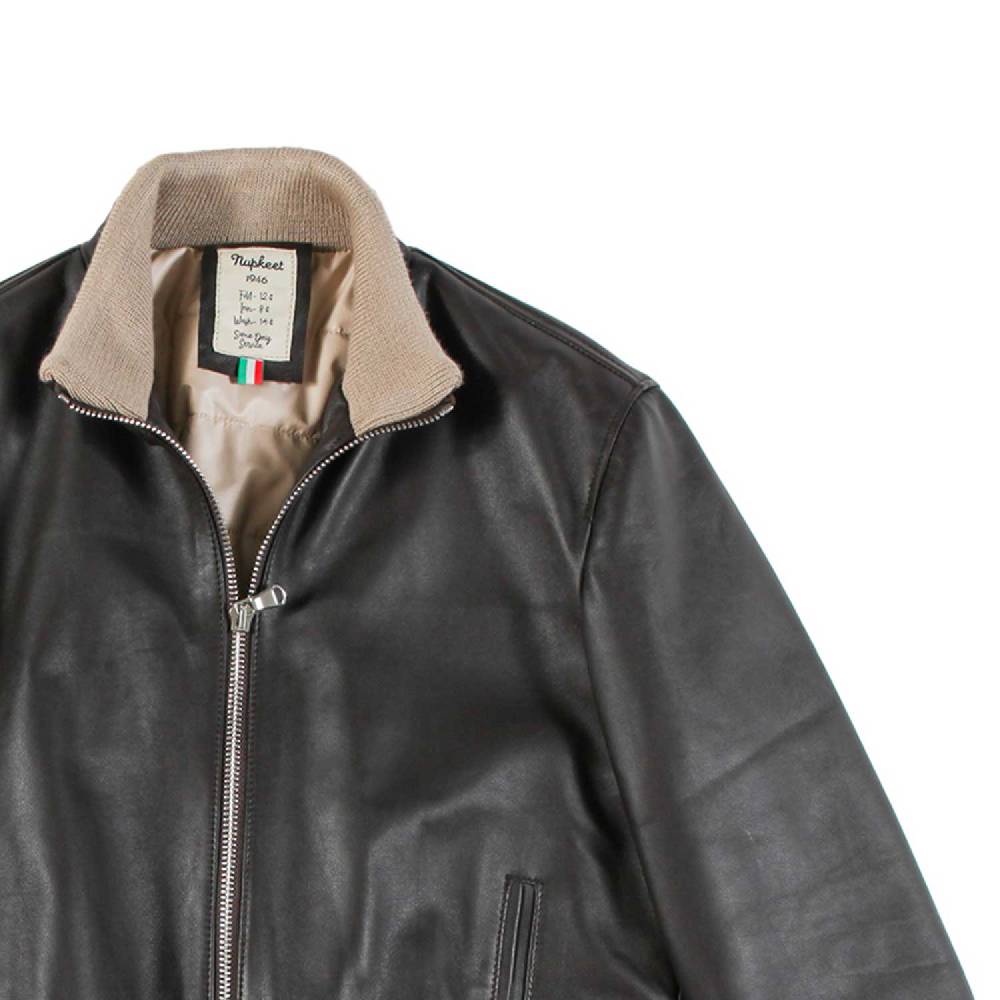 Nupkeet Giaccone Collo Alto in Nappa – Burano Promozione Limitata
