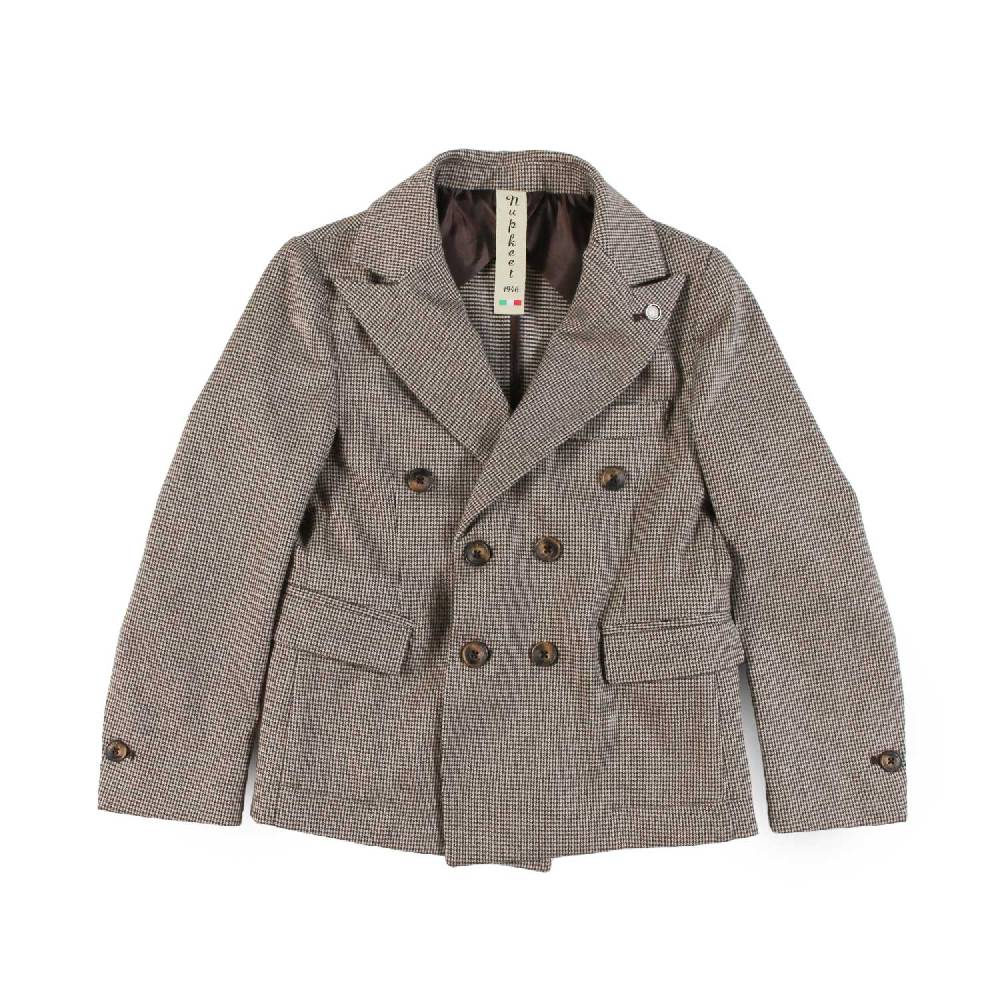 Nupkeet Giacca 2 bottoni in gabardine pied de poule – Liscia Sottocosto