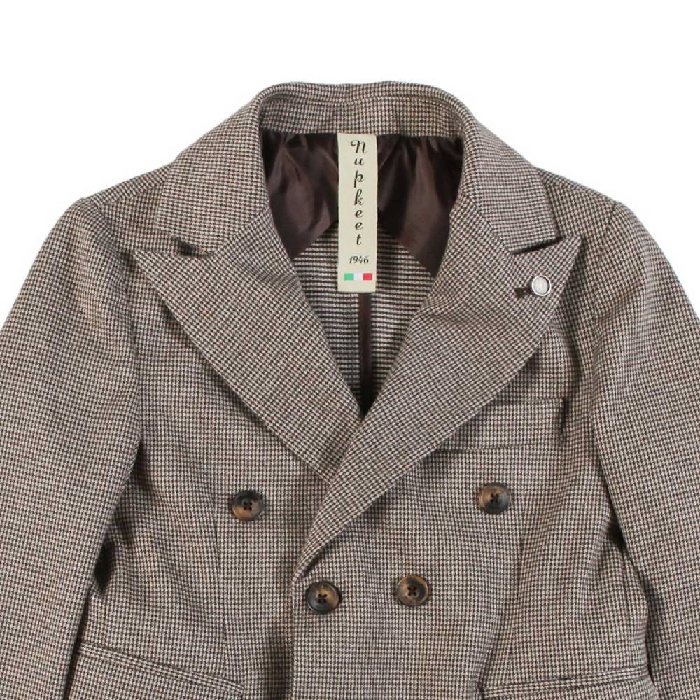Nupkeet Giacca 2 bottoni in gabardine pied de poule – Liscia Sottocosto