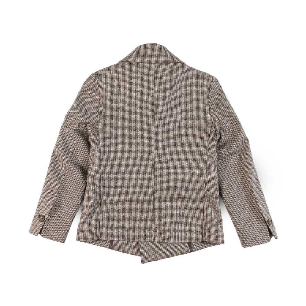 Nupkeet Giacca 2 bottoni in gabardine pied de poule – Liscia Sottocosto