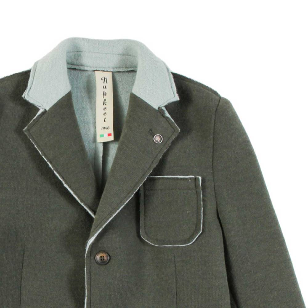 Nupkeet Giacca 2 Bottoni con Toppa in Panno – Barrea Sconto