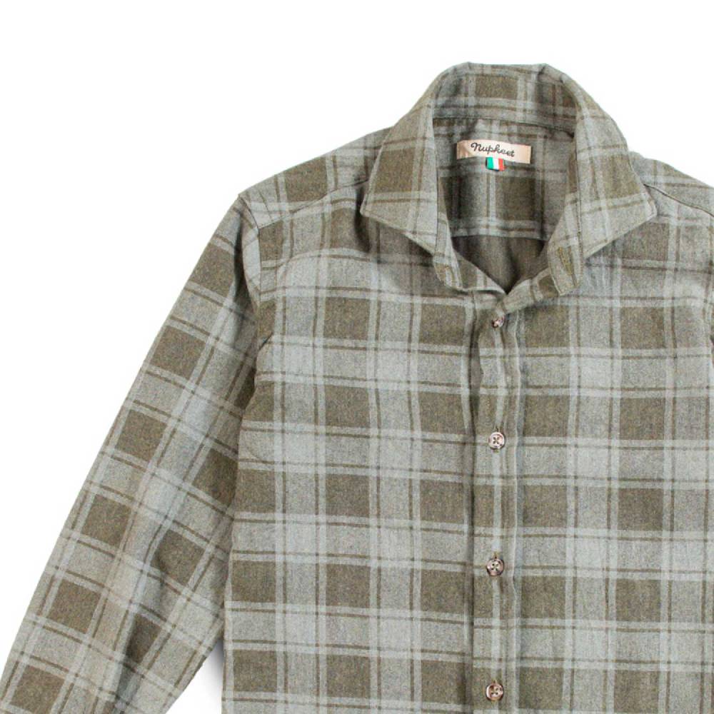 Nupkeet Camicia in Flanella Stampata – Mezzola Online
