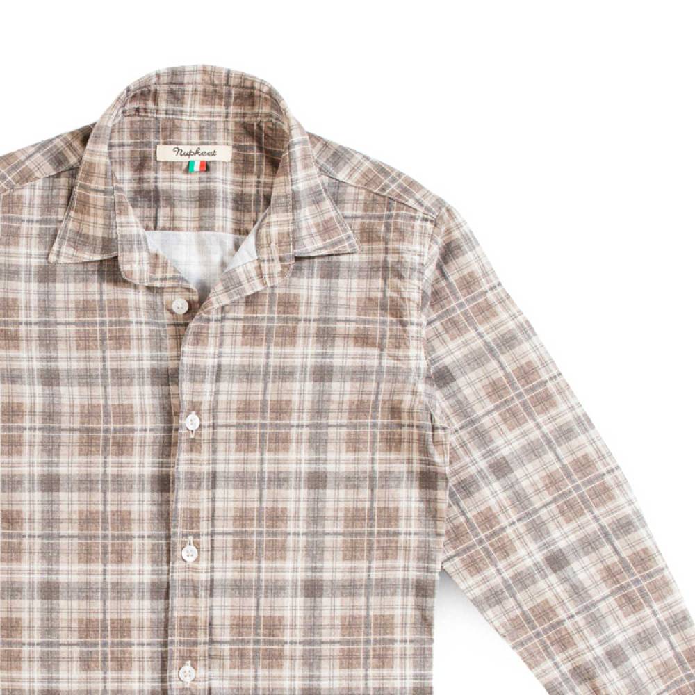 Nupkeet Camicia in Popeline Stampa Tartan – Lucrino In Vendita