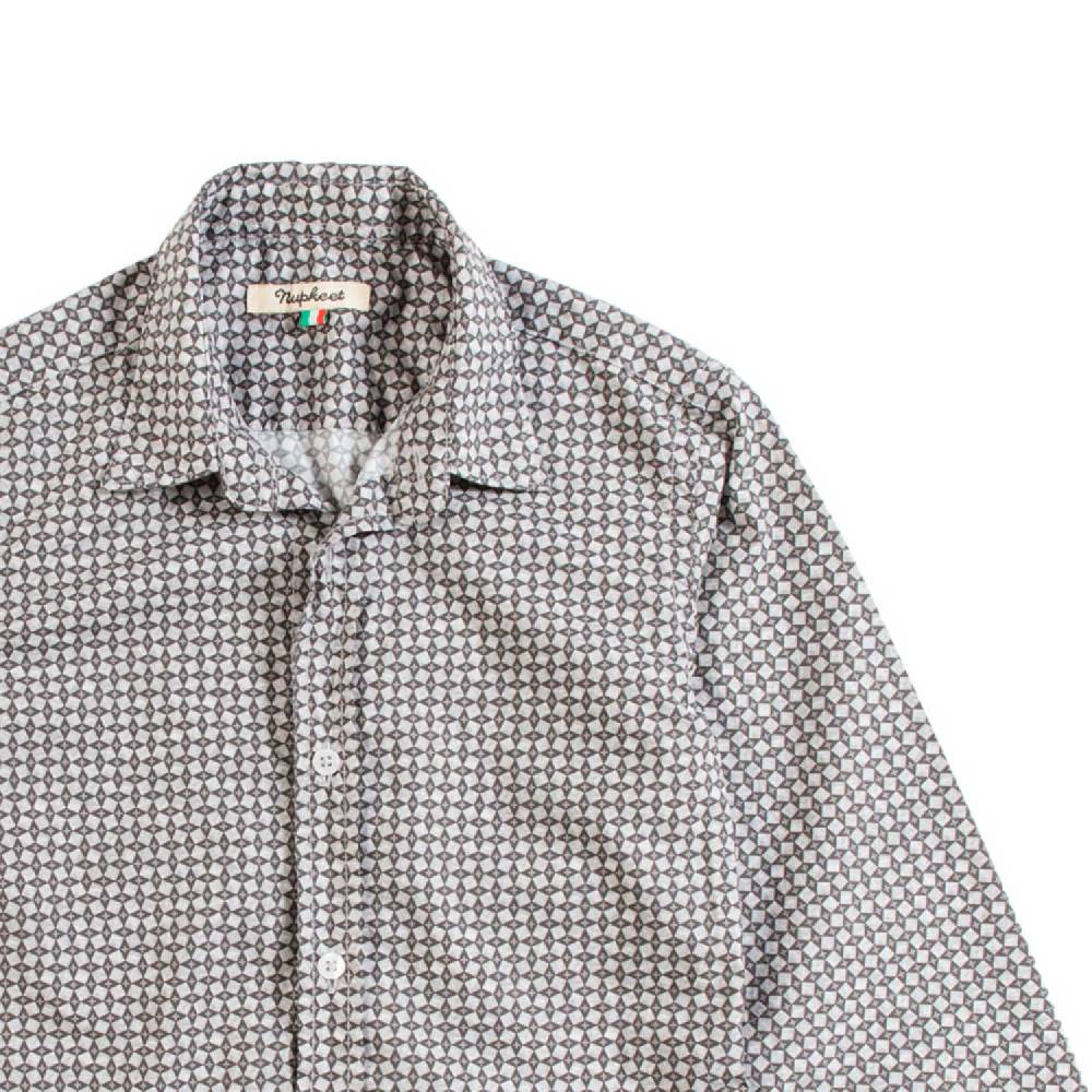 Nupkeet Camicia in Popeline Stampa Geometrica – Piave Saldi