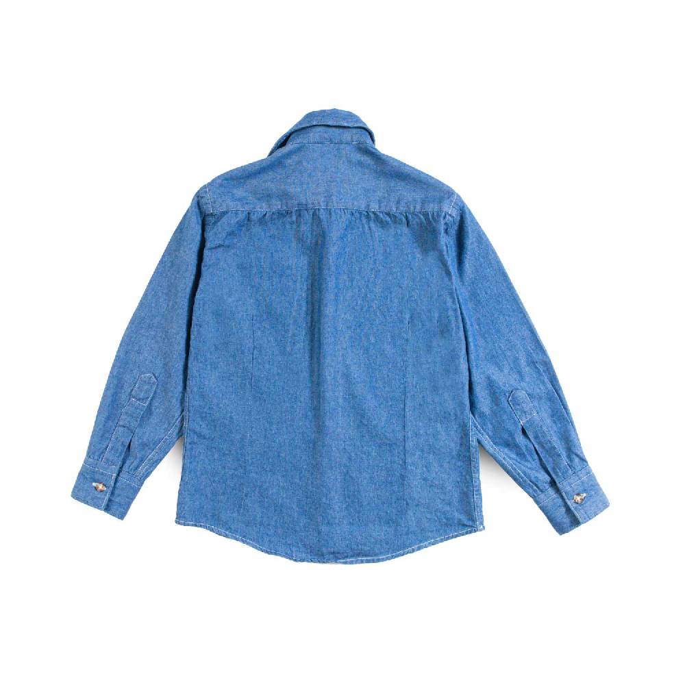 Nupkeet Camicia in Denim Blu – Pusiano Vendita Calda