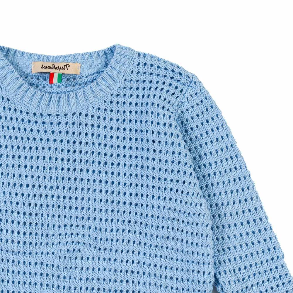 Nupkeet Pullover tricot azzurro cielo Pistoia Consegna Veloce
