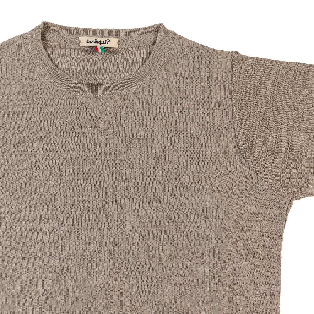 Nupkeet T-shirt tricot beige sabbia Fano Promozione Limitata