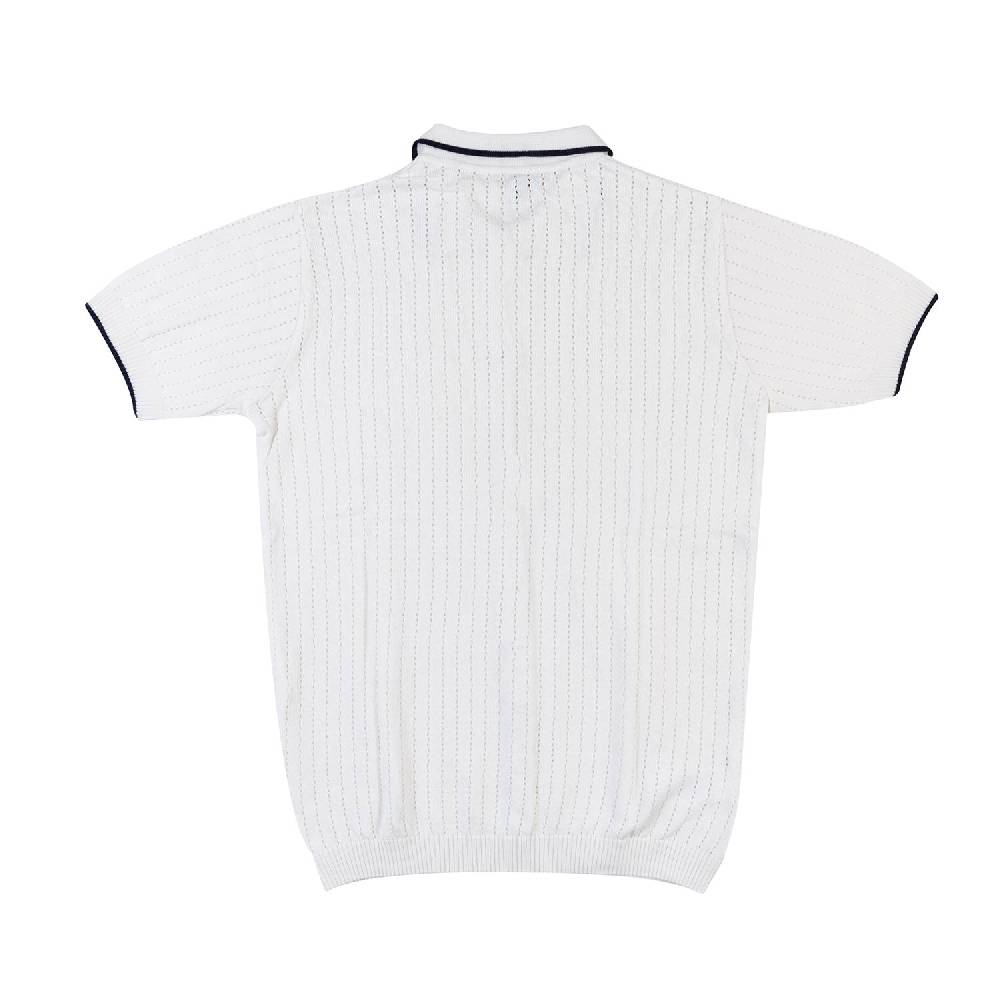Nupkeet Camicia tricot bianca e blu Brindisi Prezzo Ridotto
