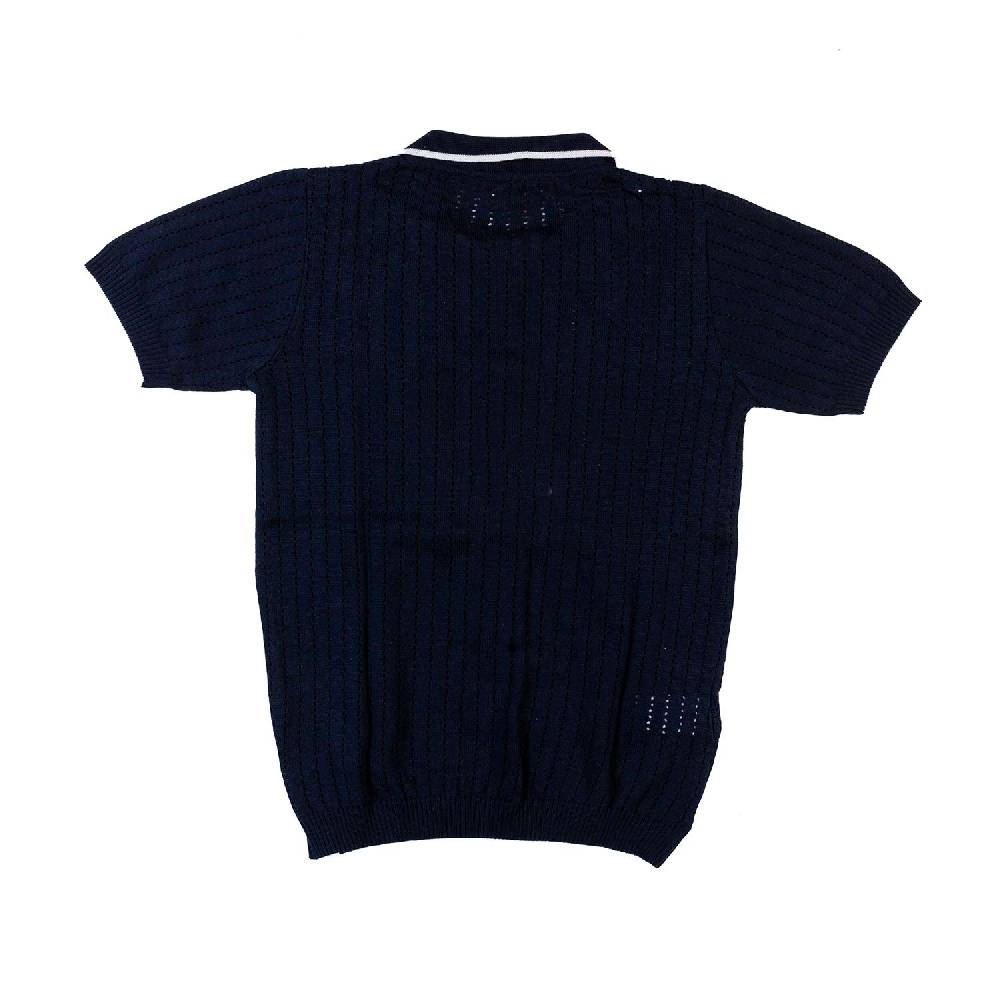 Nupkeet Polo tricot blu navy e bianca Gela Offerte speciali