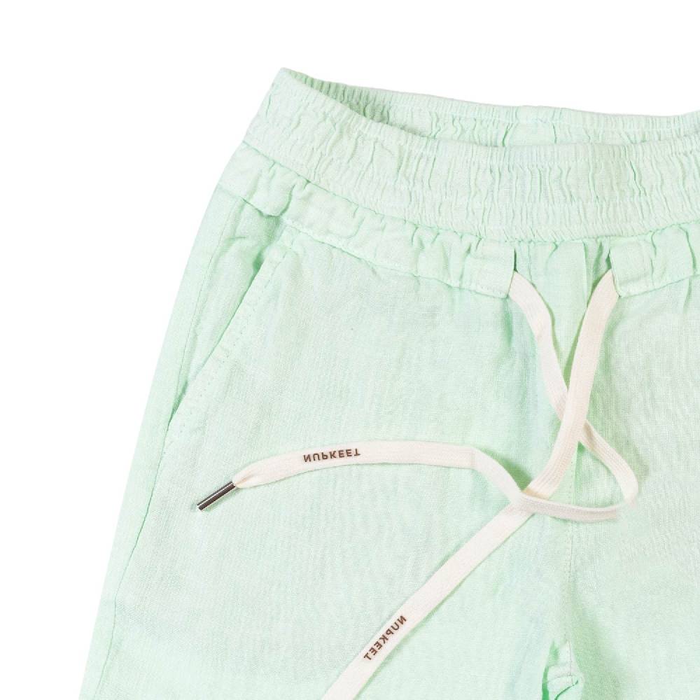 Nupkeet Bermuda lino verde acqua Napoli Qualità Garantita