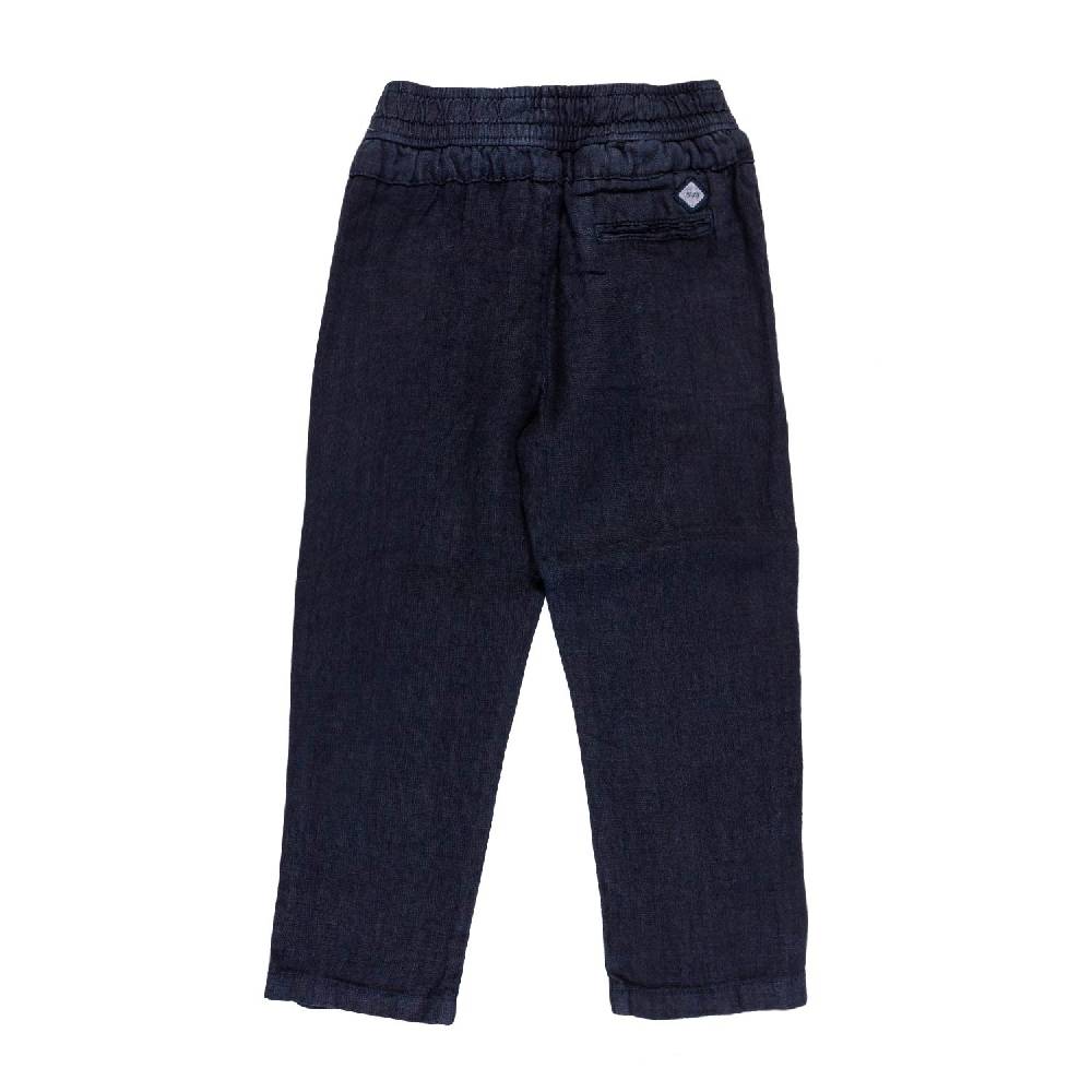 Nupkeet Pantalone lino blu navy Milano Consegna Veloce