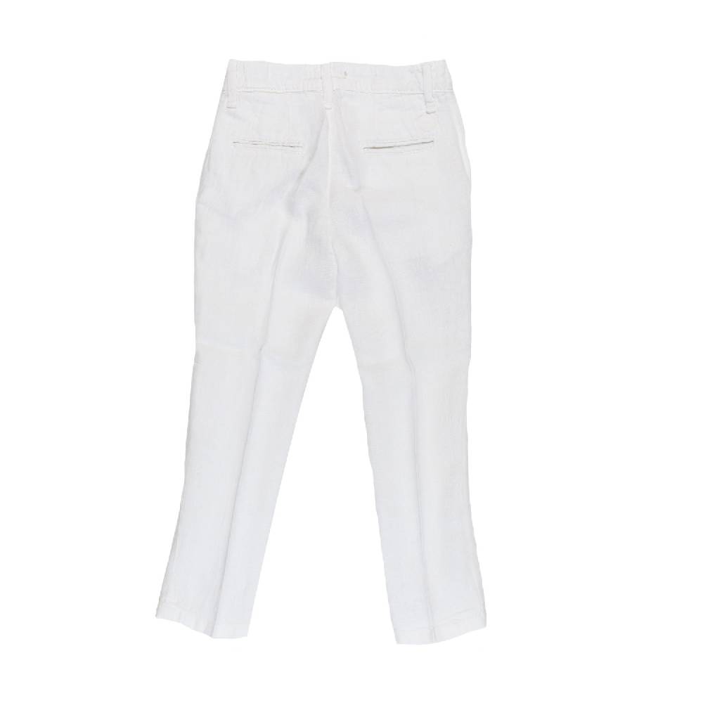 Nupkeet Pantalone lino bianco Bari Shopping Online