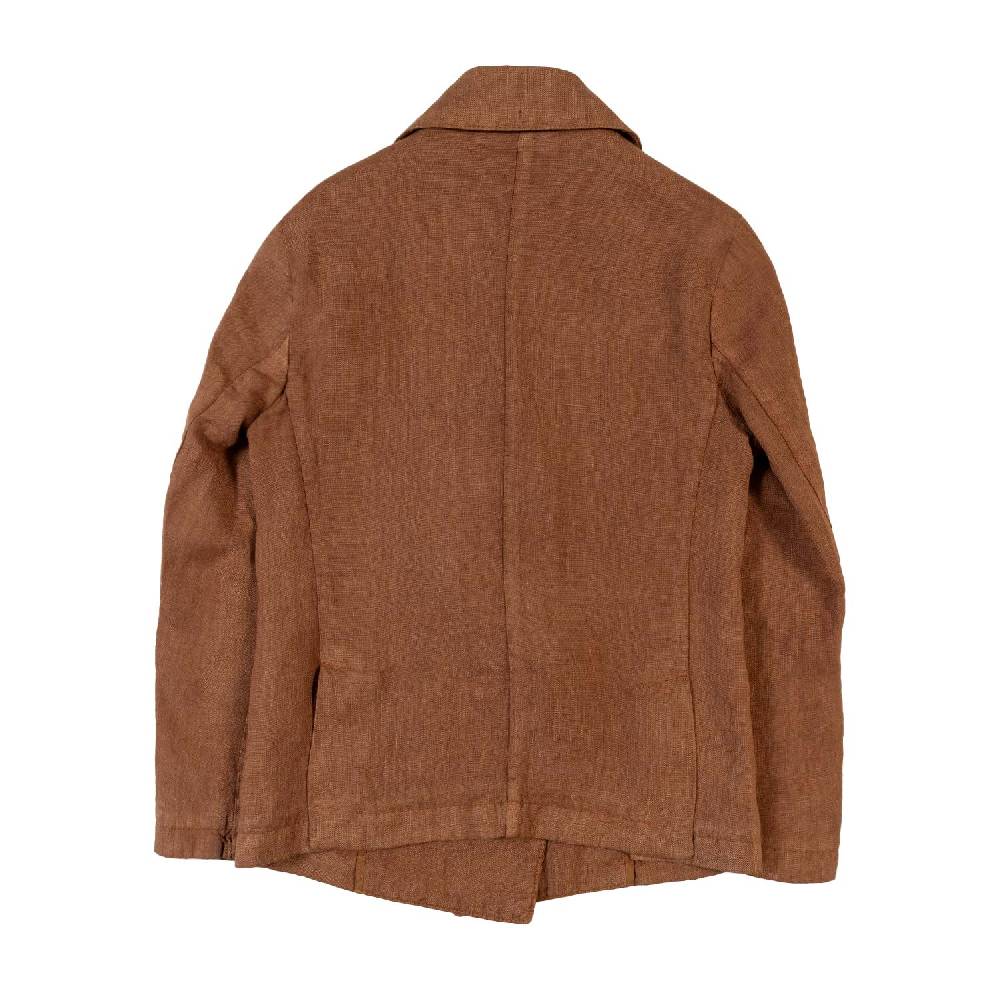 Nupkeet Giacca lino marrone cacao Catania Sottocosto