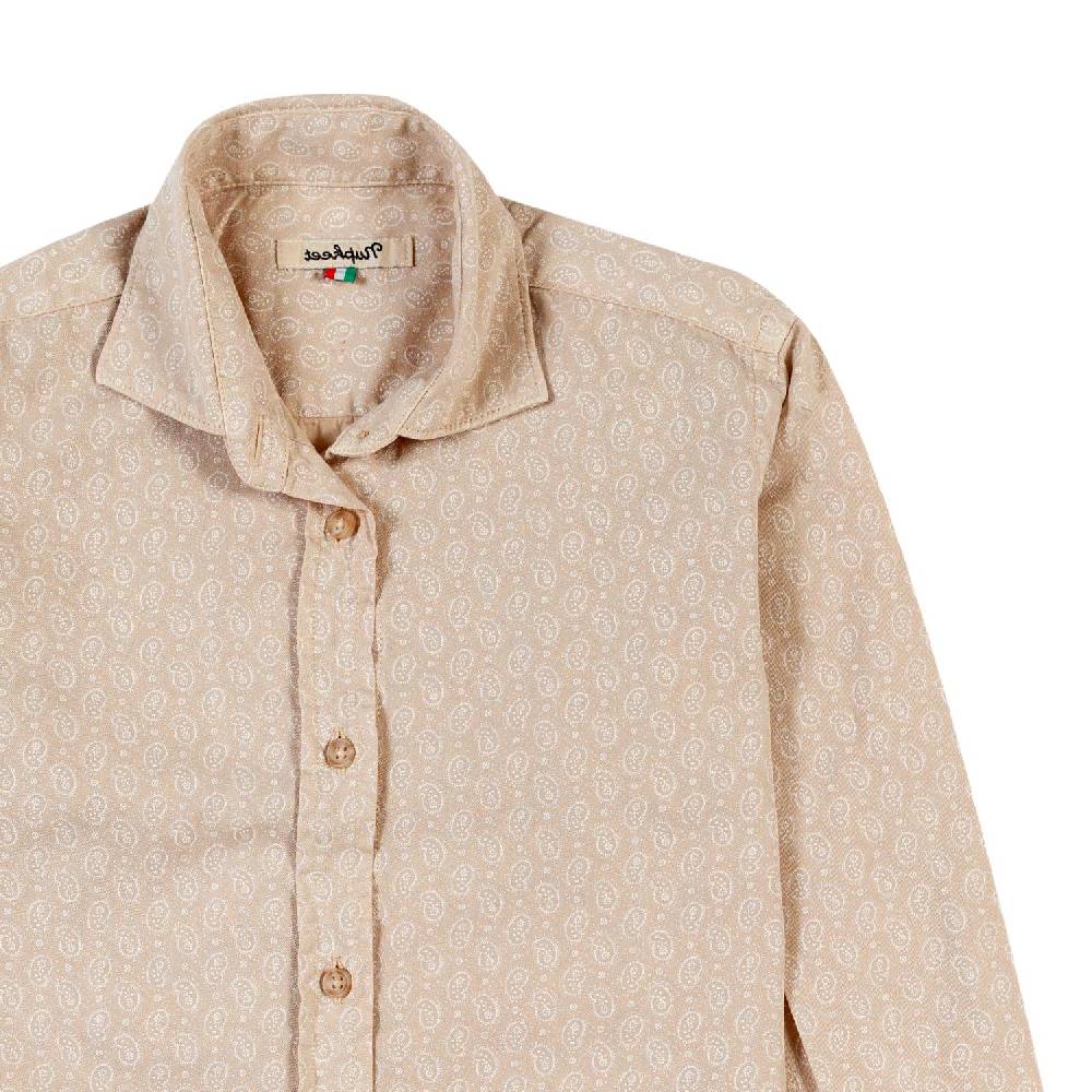 Nupkeet Camicia nocciola Palermo fantasia kashmir Novità