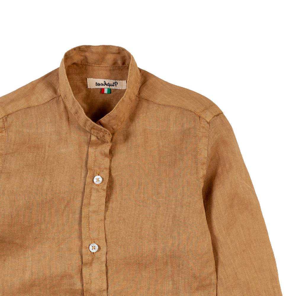 Nupkeet Camicia coreana lino sabbia Catanzaro Online