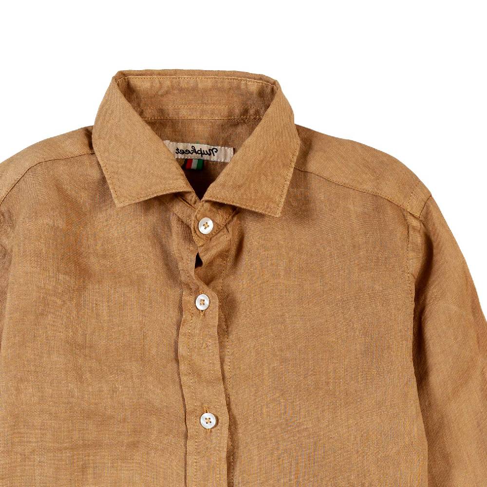 Nupkeet Camicia lino beige sabbia La Spezia In Vendita
