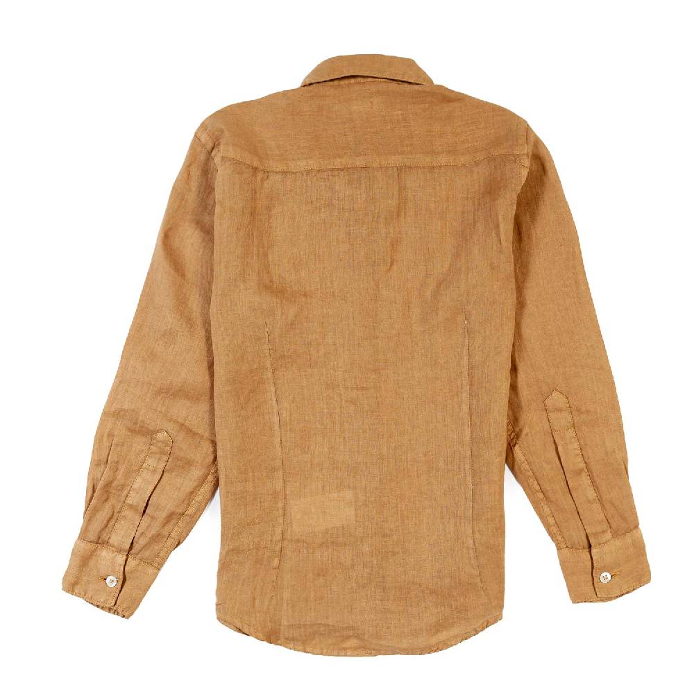 Nupkeet Camicia lino beige sabbia La Spezia In Vendita