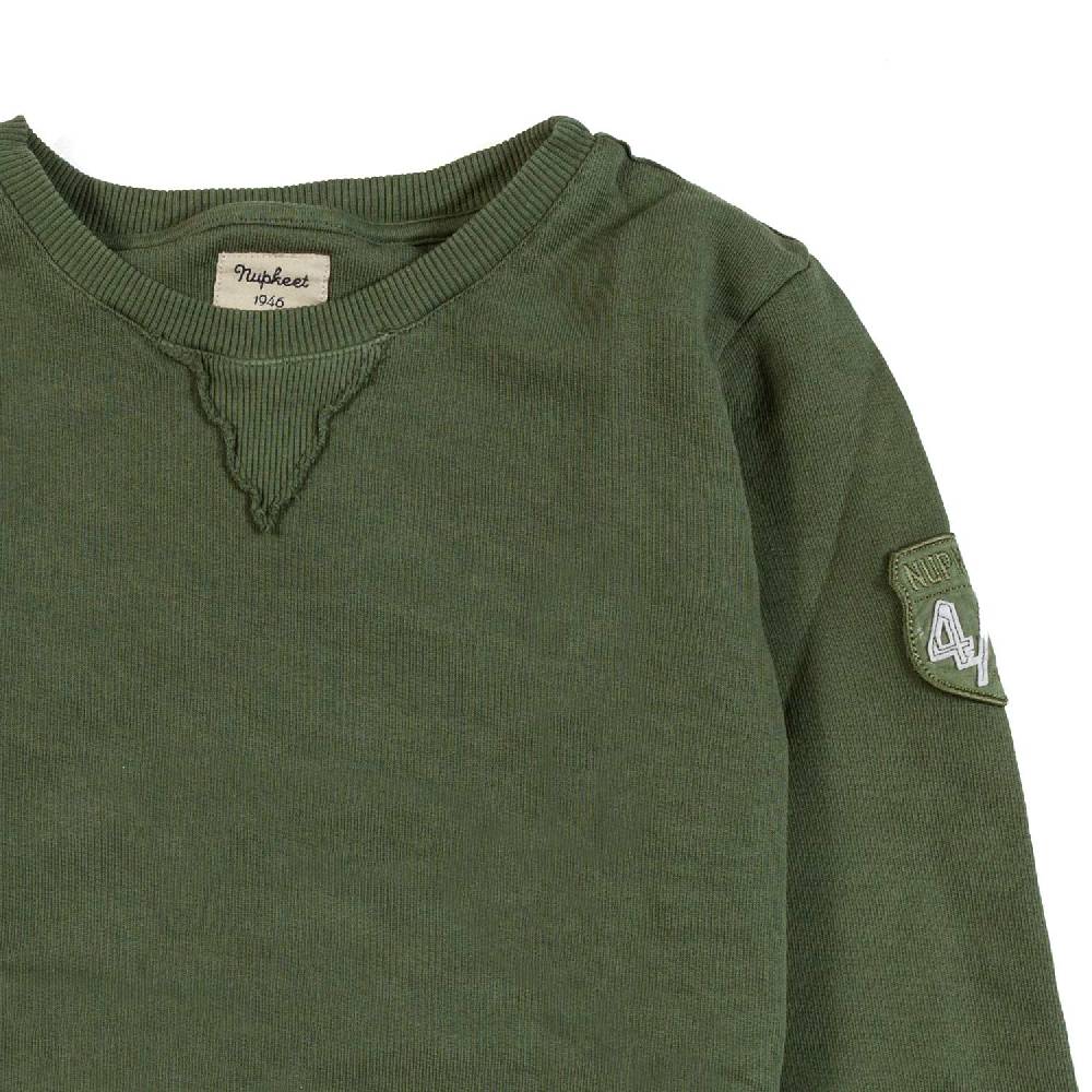 Nupkeet Felpa girocollo verde militare Bologna 2025