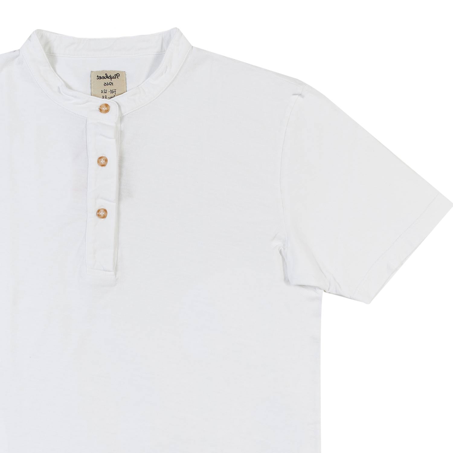 Nupkeet T-shirt serafino bianca Brescia Vendita