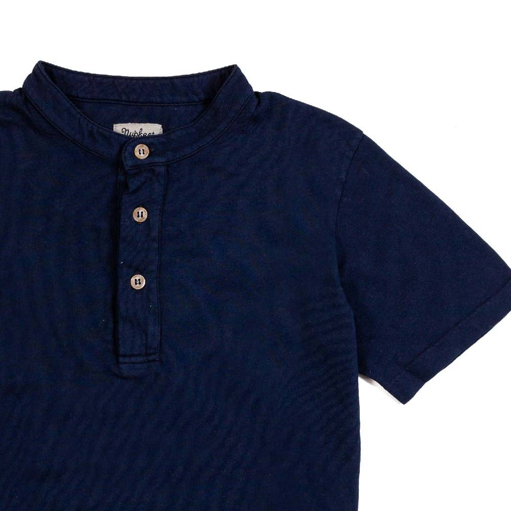 Nupkeet T-shirt serafino blu navy Brescia Promozione