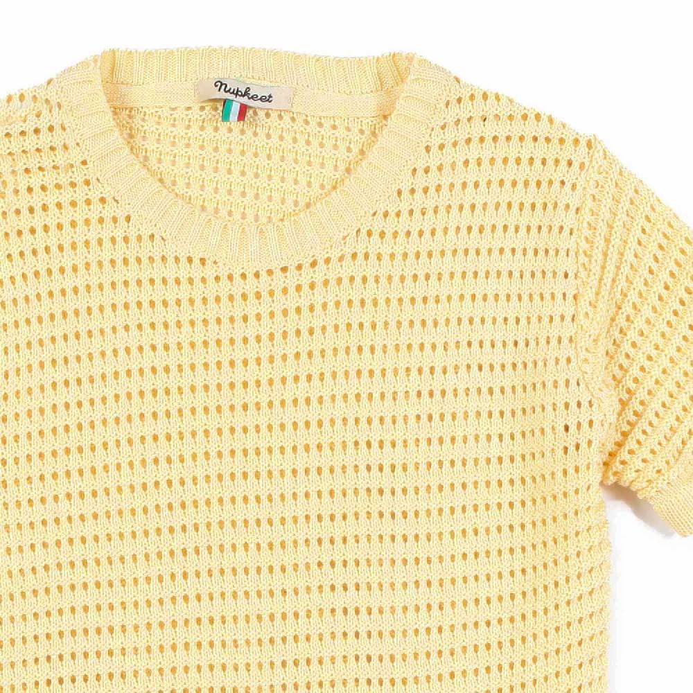 Nupkeet T-shirt tricot giallo banana Monza Pezzi Unici
