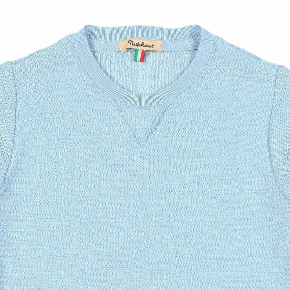 Nupkeet T-shirt tricot azzurro cielo Fano Soddisfazione Garantita