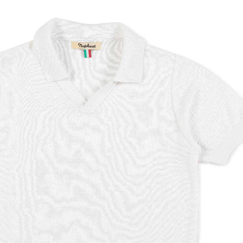 Nupkeet Polo tricot bianca Taranto Qualità Garantita