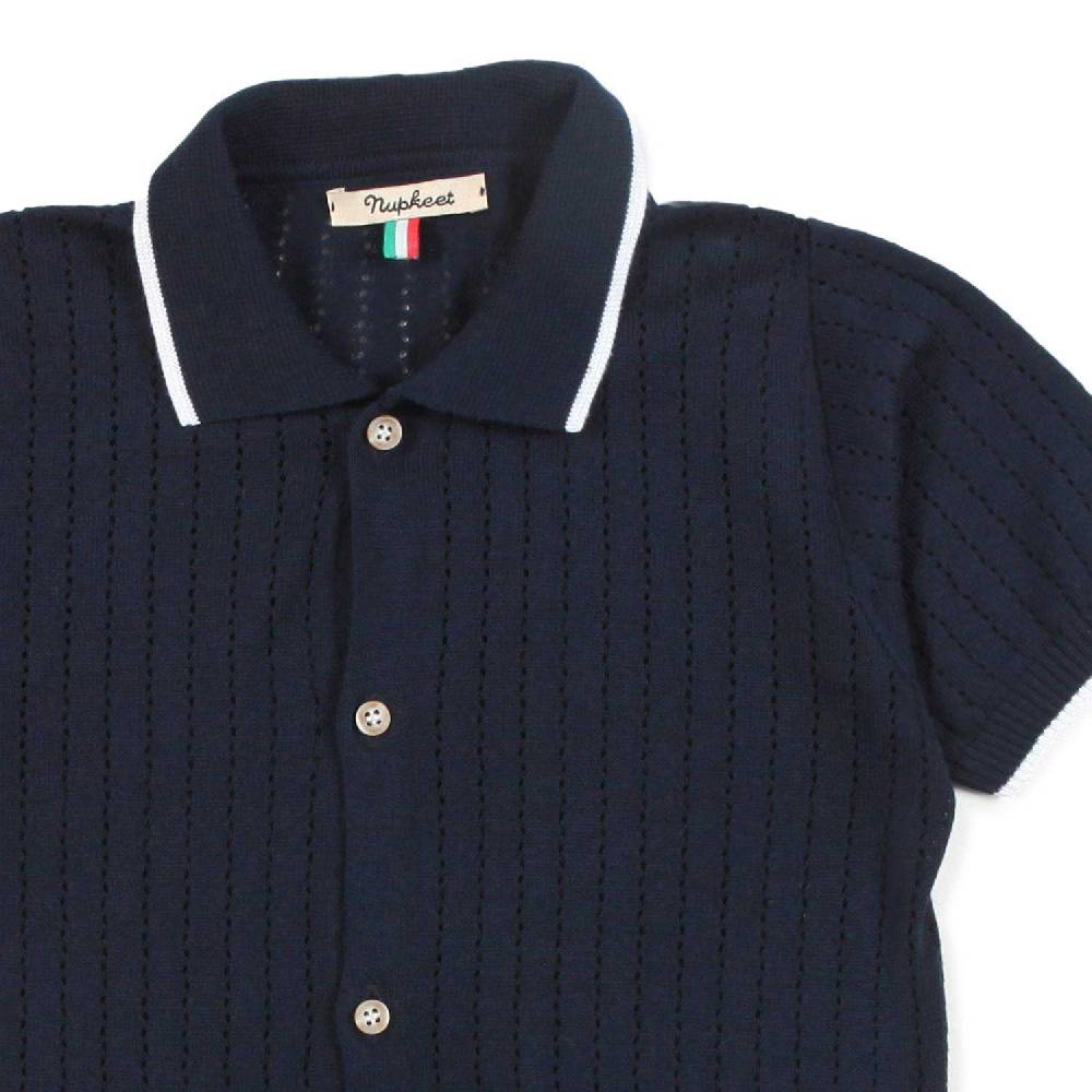 Nupkeet Camicia tricot blu navy Brindisi Negozi Online