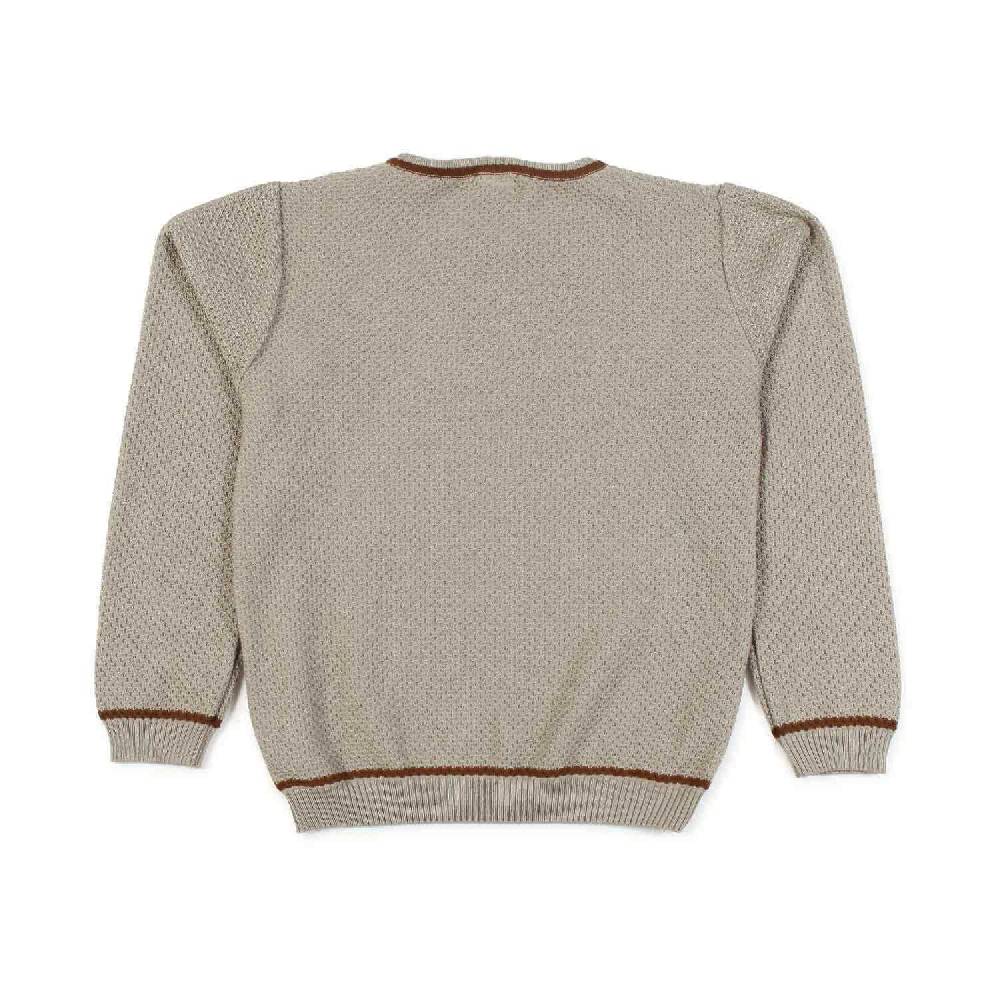 Nupkeet Pullover beige sabbia e cacao Lecce Promozione Limitata