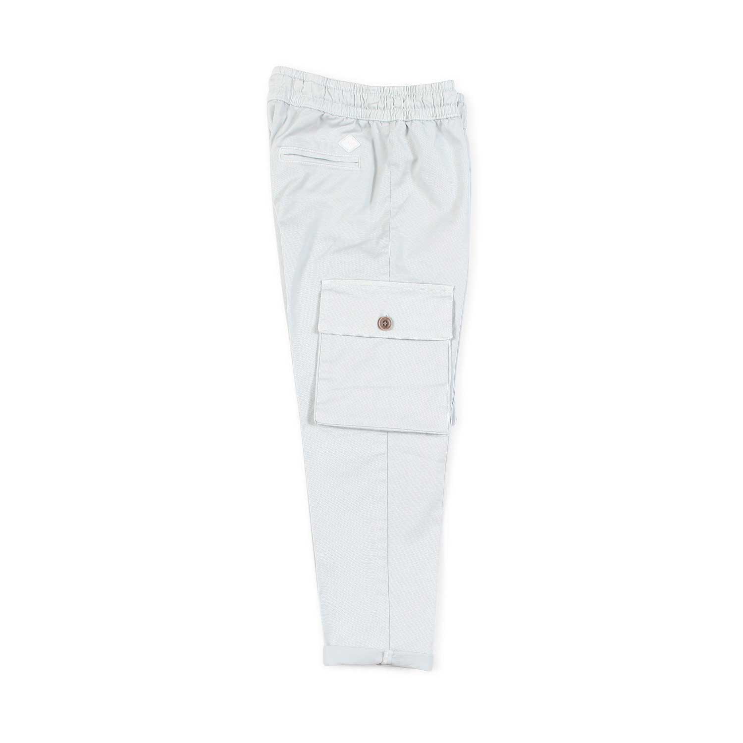 Nupkeet Pantalone cargo bianco perla Verona Presa