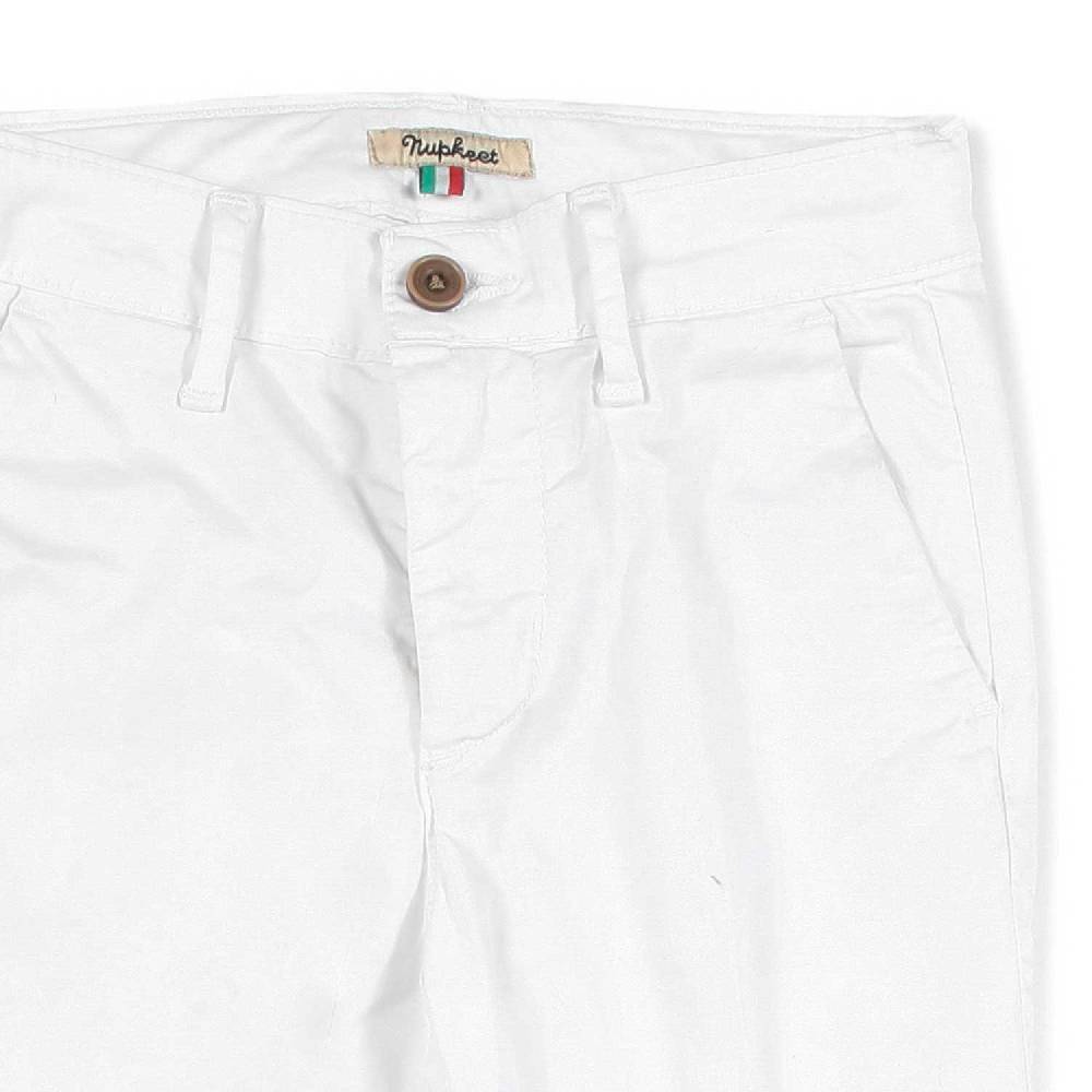 Nupkeet Pantalone raso bianco Piacenza Latest fashion