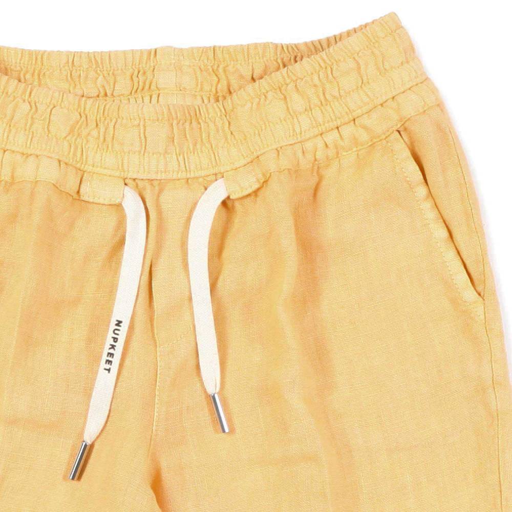 Nupkeet Bermuda lino arancio zucca Napoli In Saldo