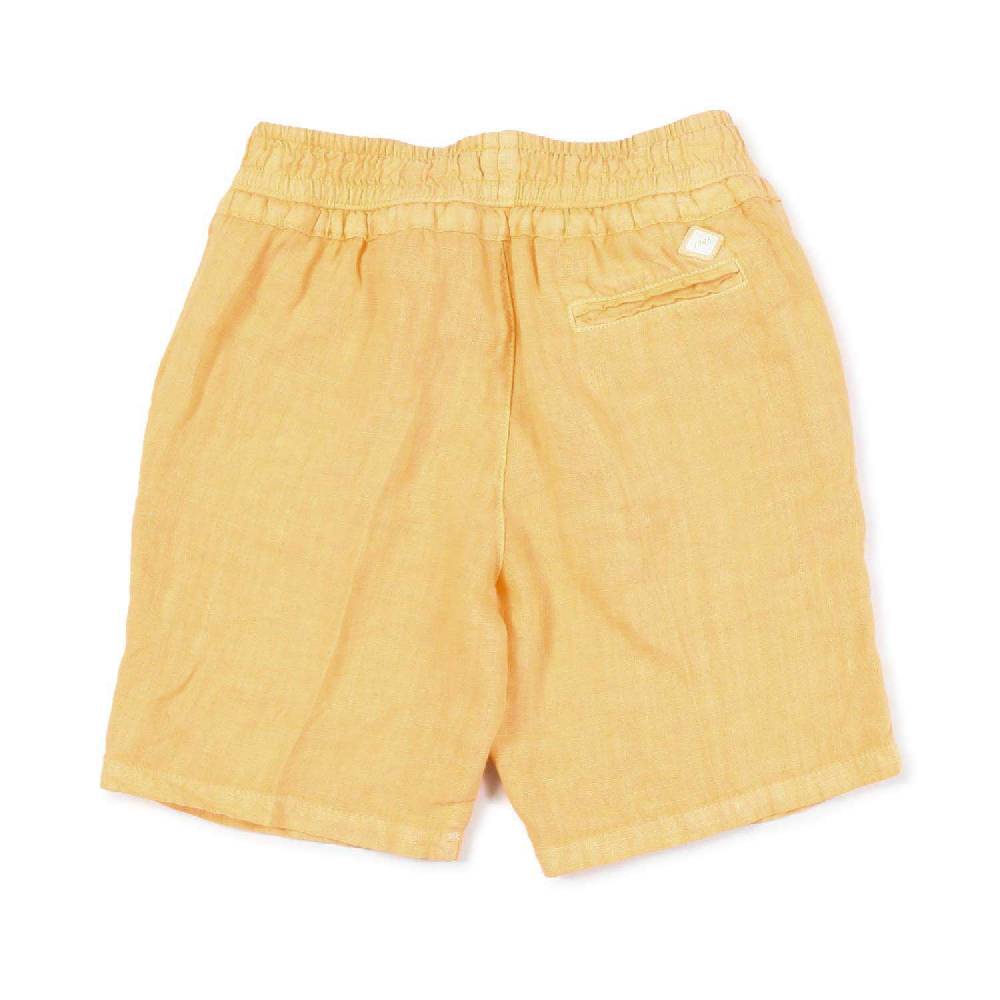 Nupkeet Bermuda lino arancio zucca Napoli In Saldo