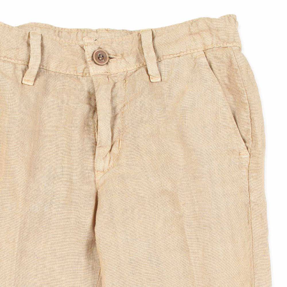 Nupkeet Pantalone lino beige sabbia Bari Moda
