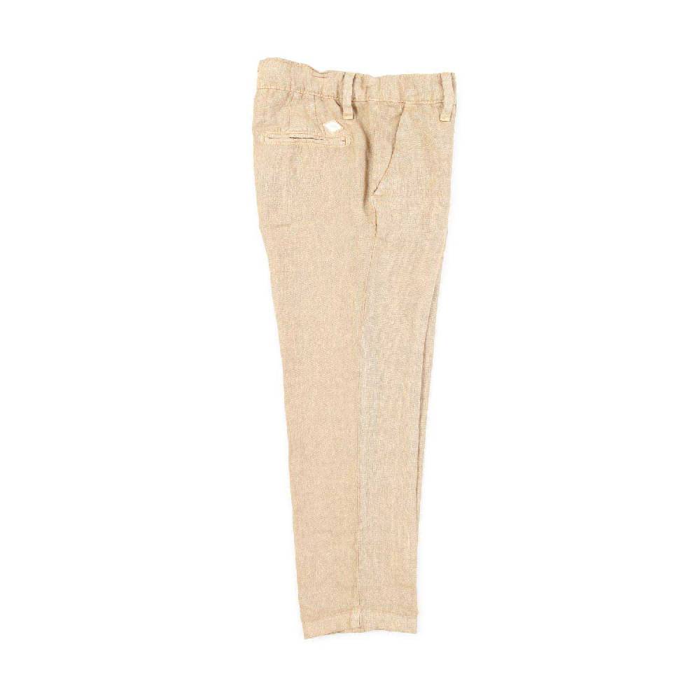 Nupkeet Pantalone lino beige sabbia Bari Moda