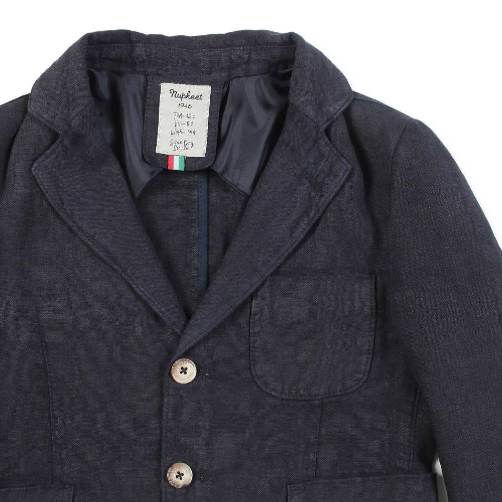Nupkeet Giacca lino blu navy Ancona Italy