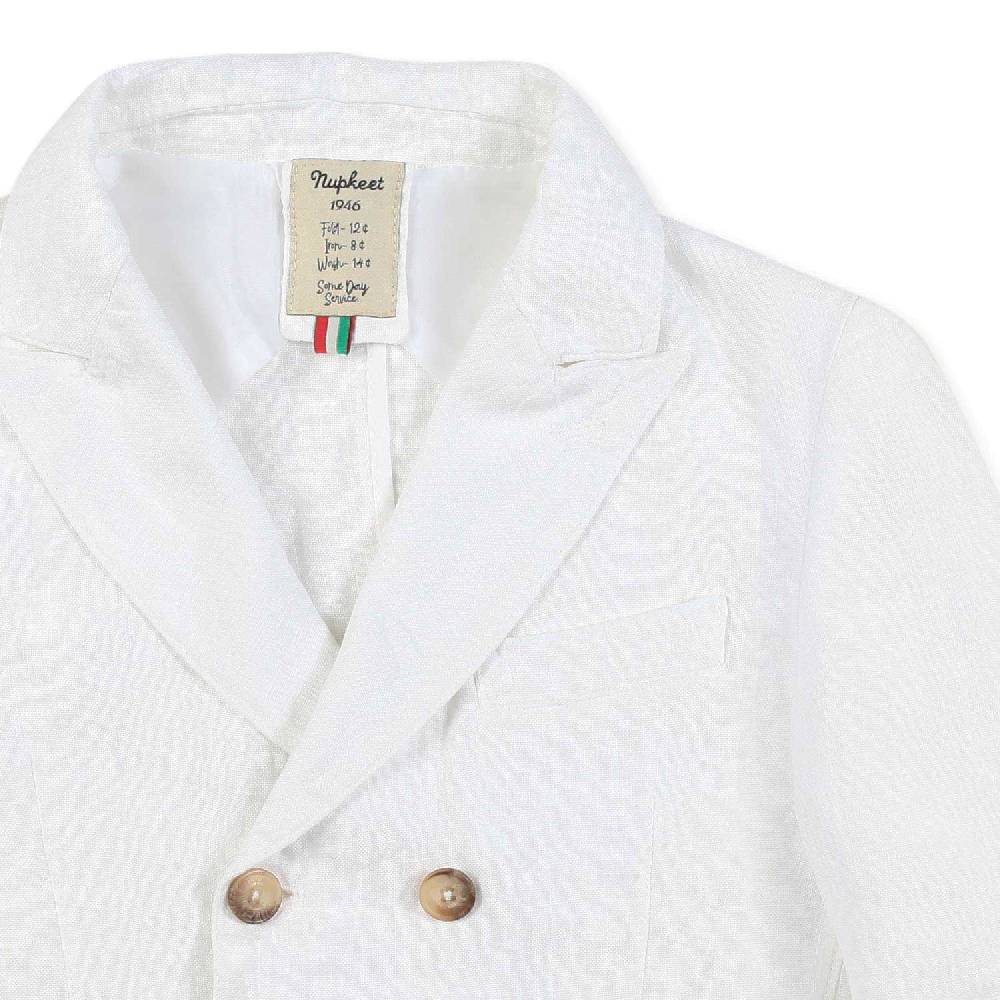 Nupkeet Giacca lino bianca Catania Italia