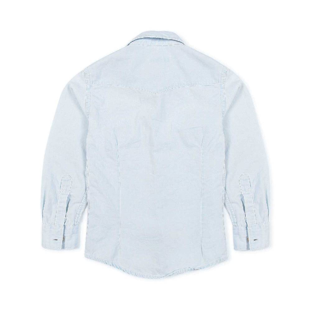 Nupkeet Camicia texana denim blu chiaro Ferrara Enormi risparmi