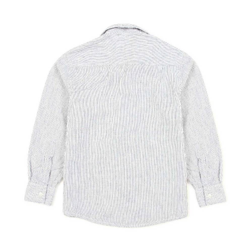 Nupkeet Camicia grigia e nera a righe Modena Ritorno libero