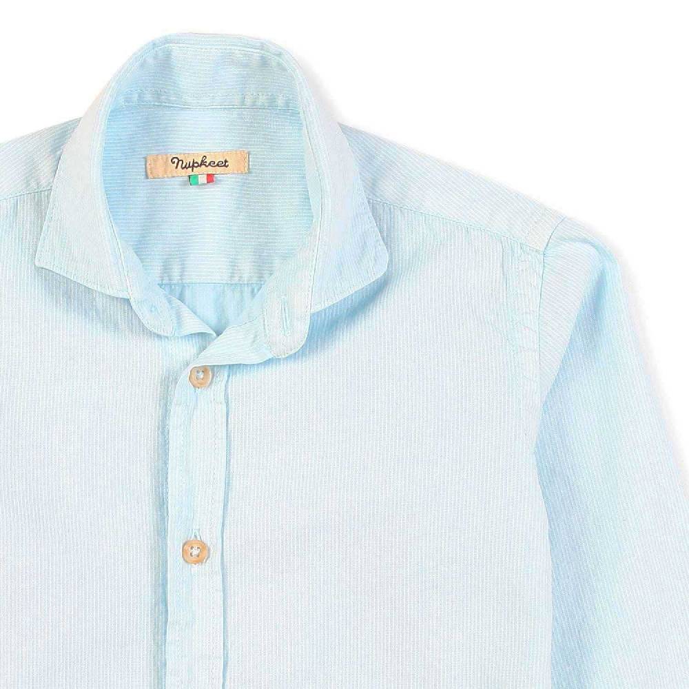 Nupkeet Camicia bacchetta bianca e azzurra Pisa Negozi Online