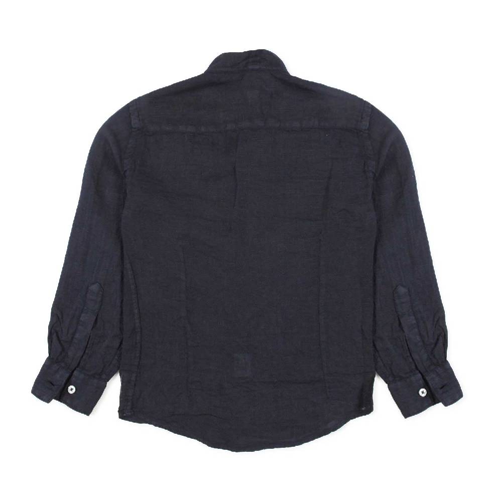 Nupkeet Camicia coreana lino blu Catanzaro Promozione Limitata