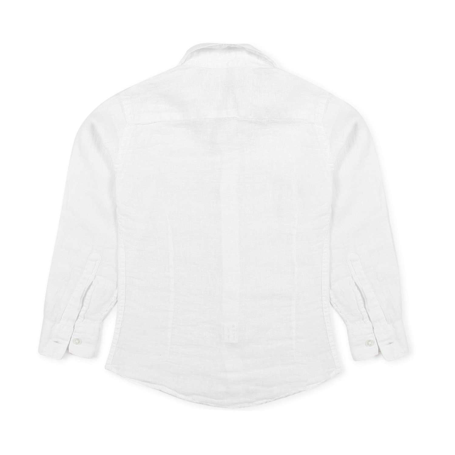 Nupkeet Camicia lino bianca La Spezia Fino Al -60%
