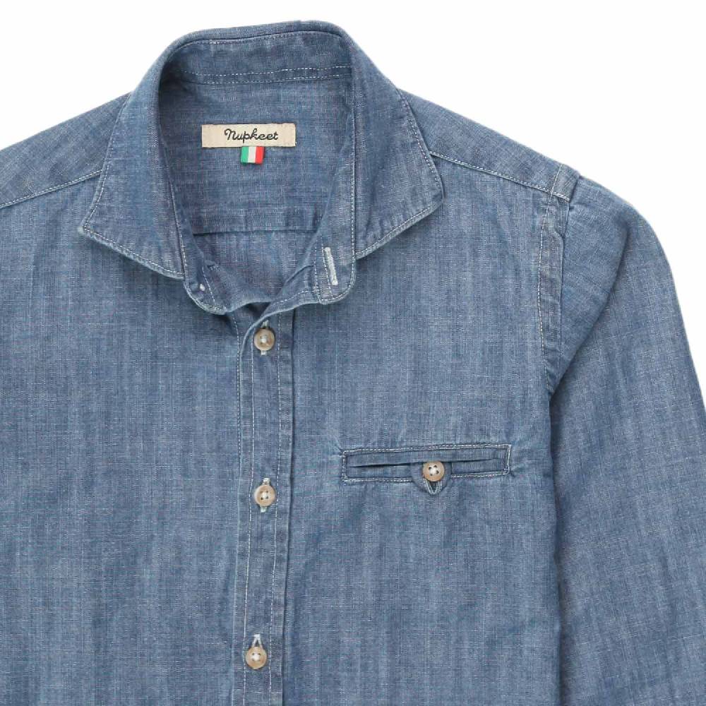 Nupkeet Camicia Roberto blu denim Economico