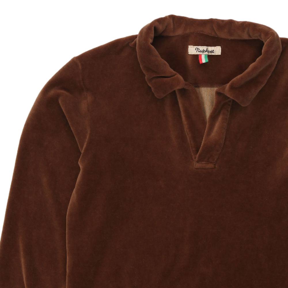 Nupkeet Felpa polo Dino marrone moro Hotsell