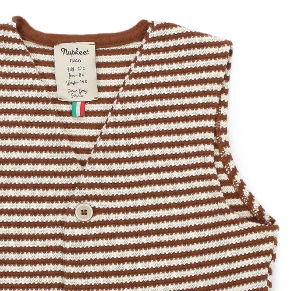 Nupkeet Gilet Gomera a righe Qualità Garantita