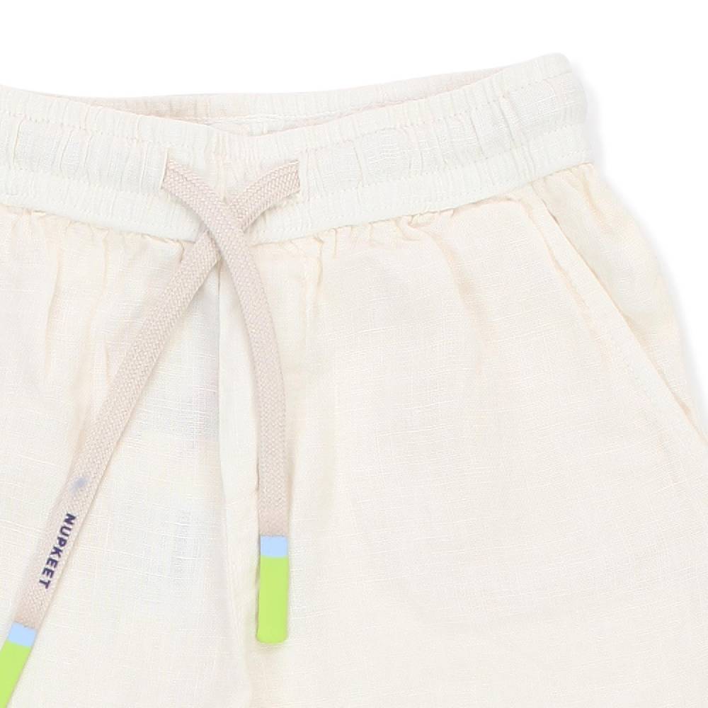 Nupkeet Bermuda Curacao bianco panna in lino Fino Al -60%