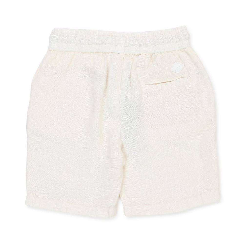 Nupkeet Bermuda Curacao bianco panna in lino Fino Al -60%